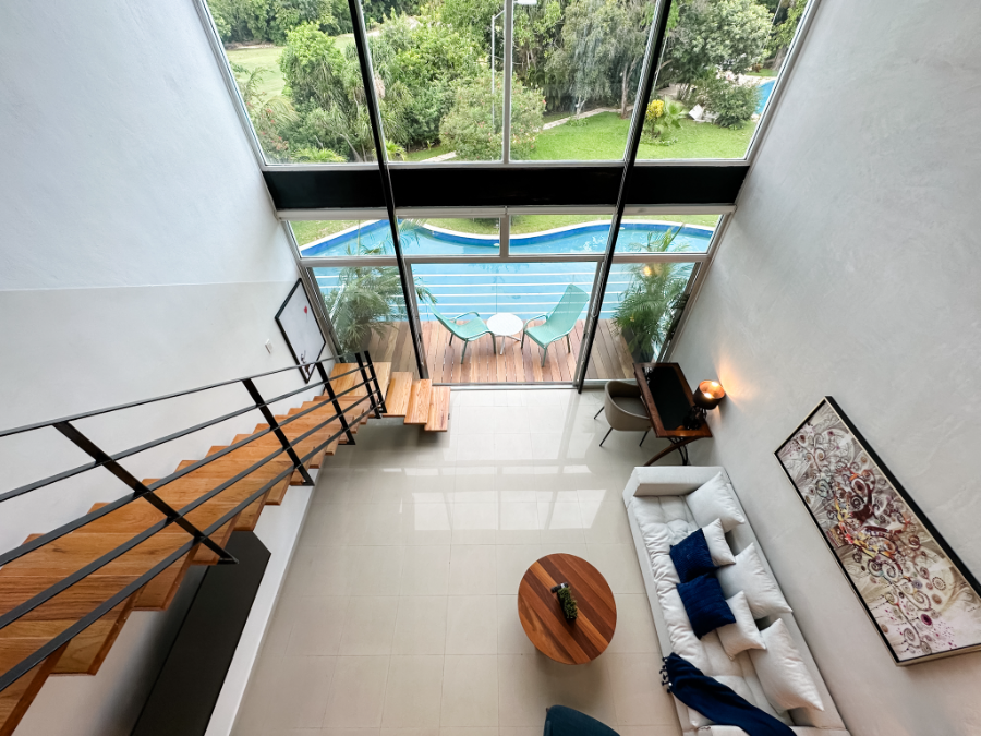 Private pool of a residential home in Playacar Fase 2