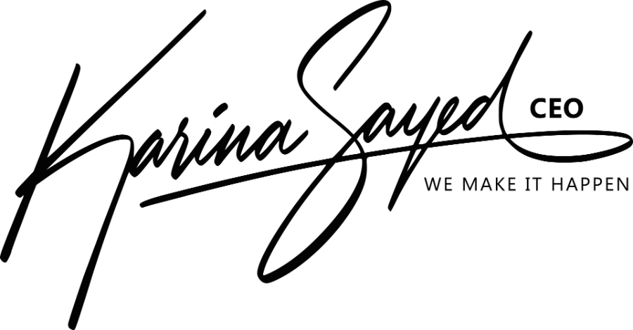 Signature de Karina D. Sayed, CEO, courtière et propriétaire de Playa Realtors