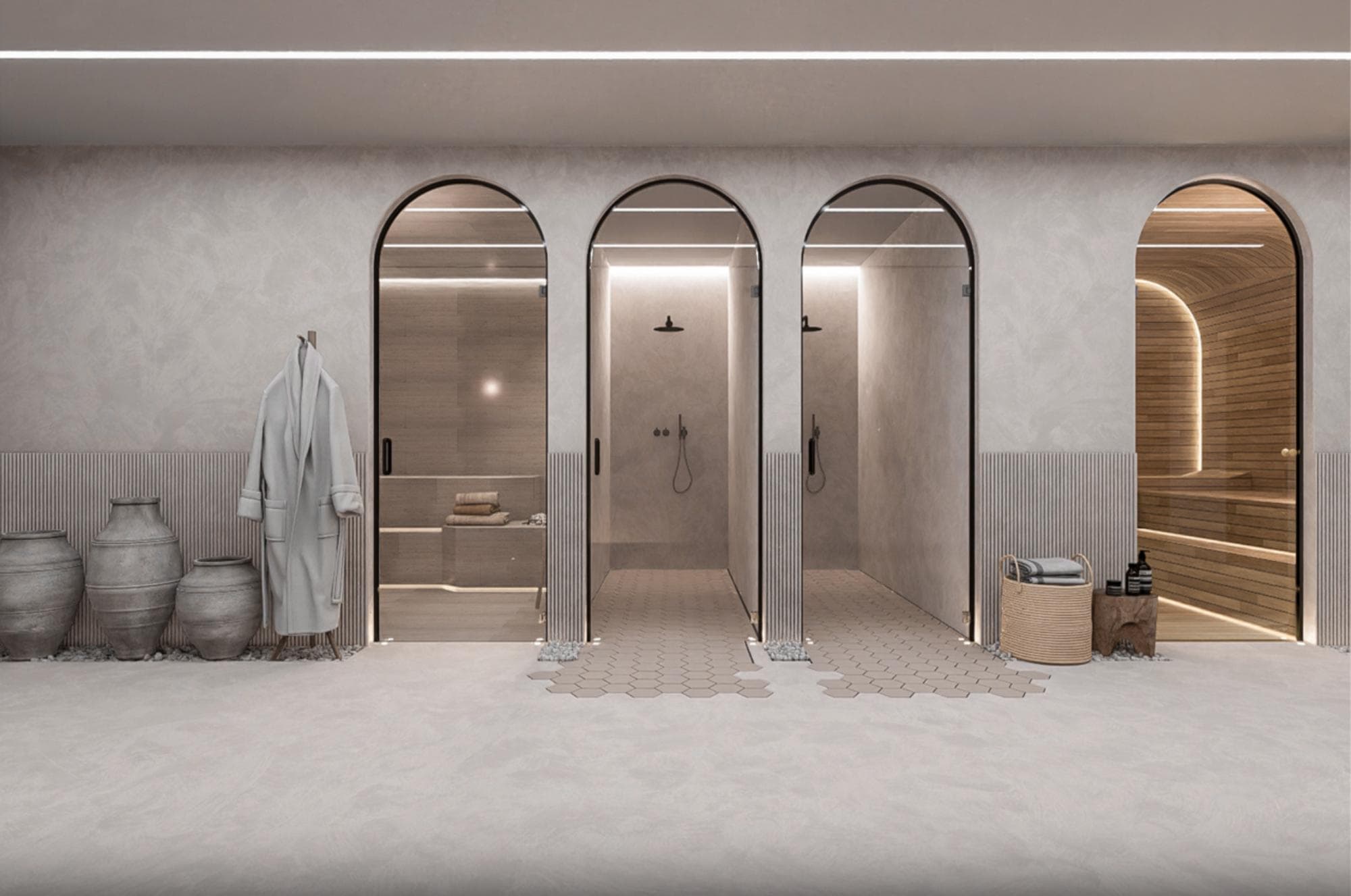 Luxusbadezimmer in Tulum-Residenzen