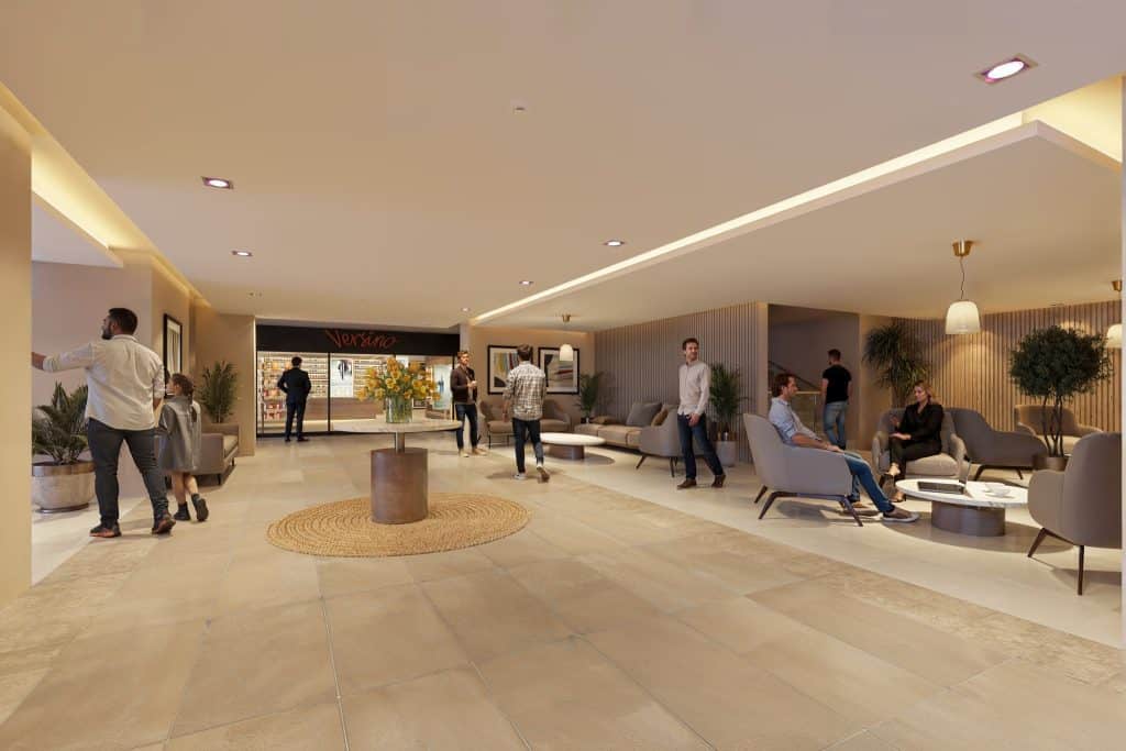 Spacious open business center in Anetta Residences Cancun apartment