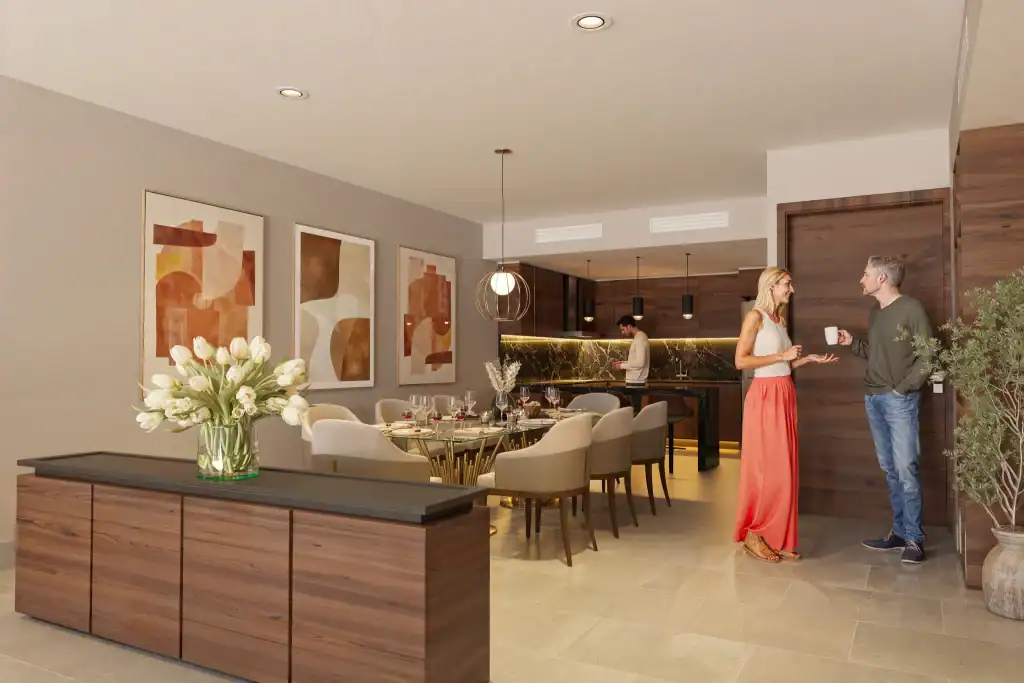Modern dining design in Anetta Residences Cancun luxury condo